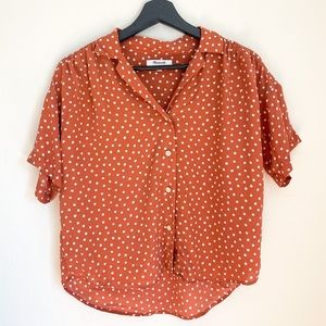 Madewell Silk Camp Shirt Size XS